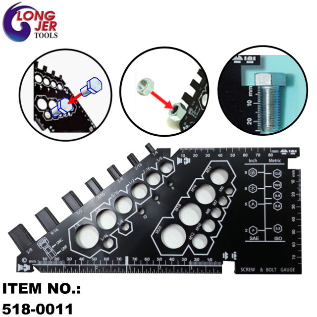 NUT & BOLT GAUGE FOR MEASURING TOOLS